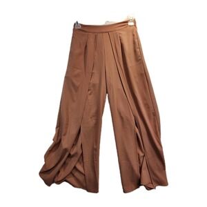 Gavlux Long Skort Womens Size Small Brown